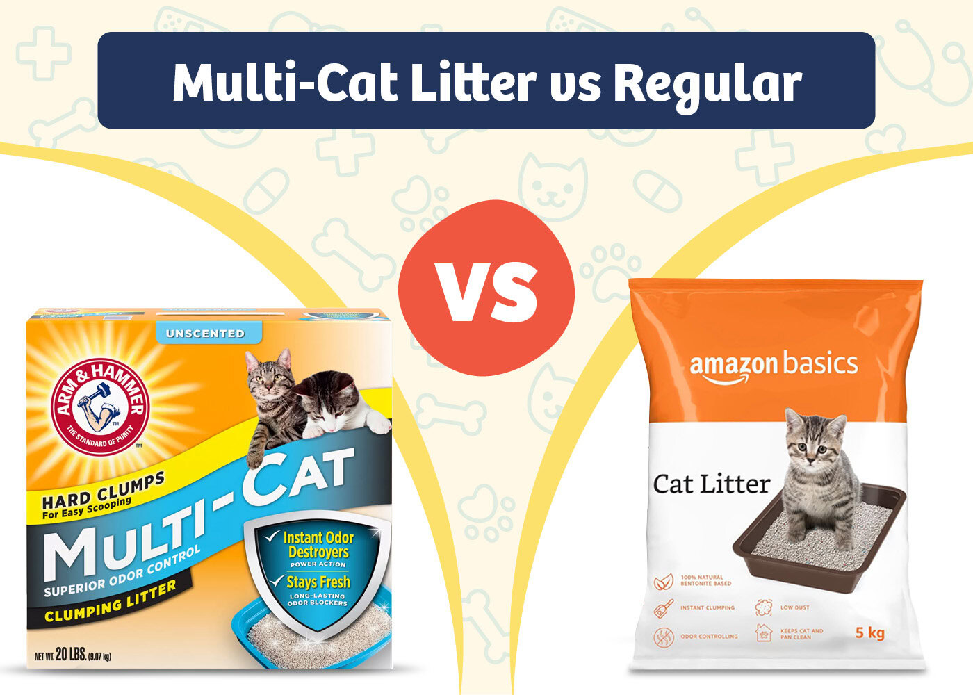 PangoVet_Product VS Product_Multi-Cat Litter vs Regular