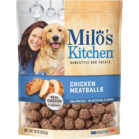 Milo’s Kitchen Chicken Meatballs Dog Treats 