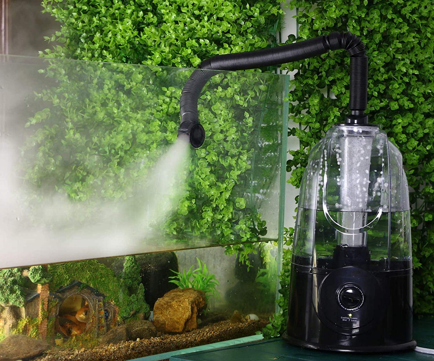 Coospider Reptile Fogger Terrariums Humidifier Fog Machine Mister-FI