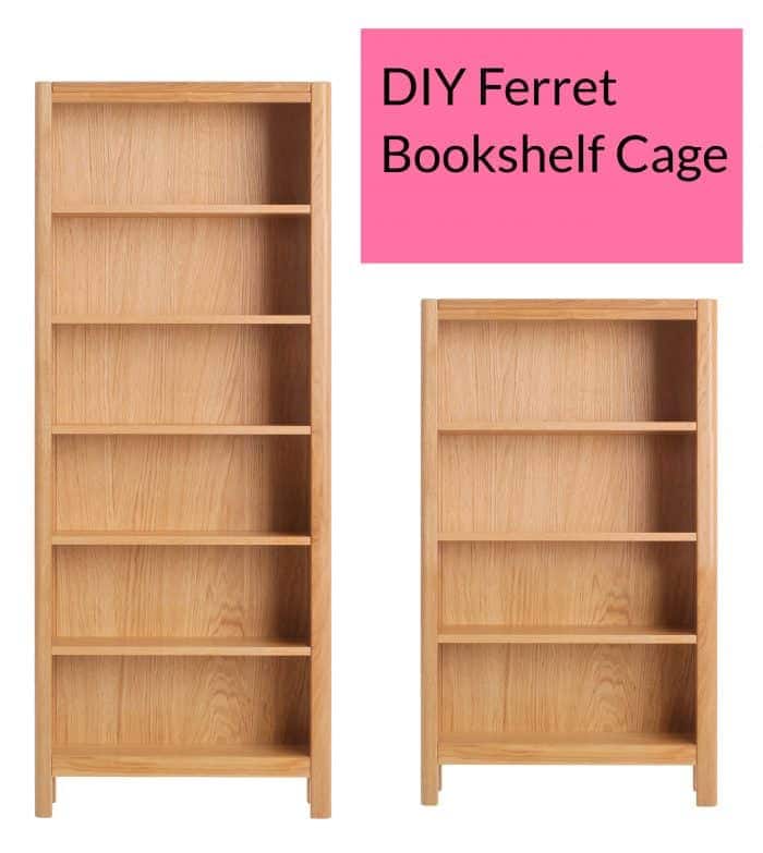 DIY Ferret Bookshelf Cage