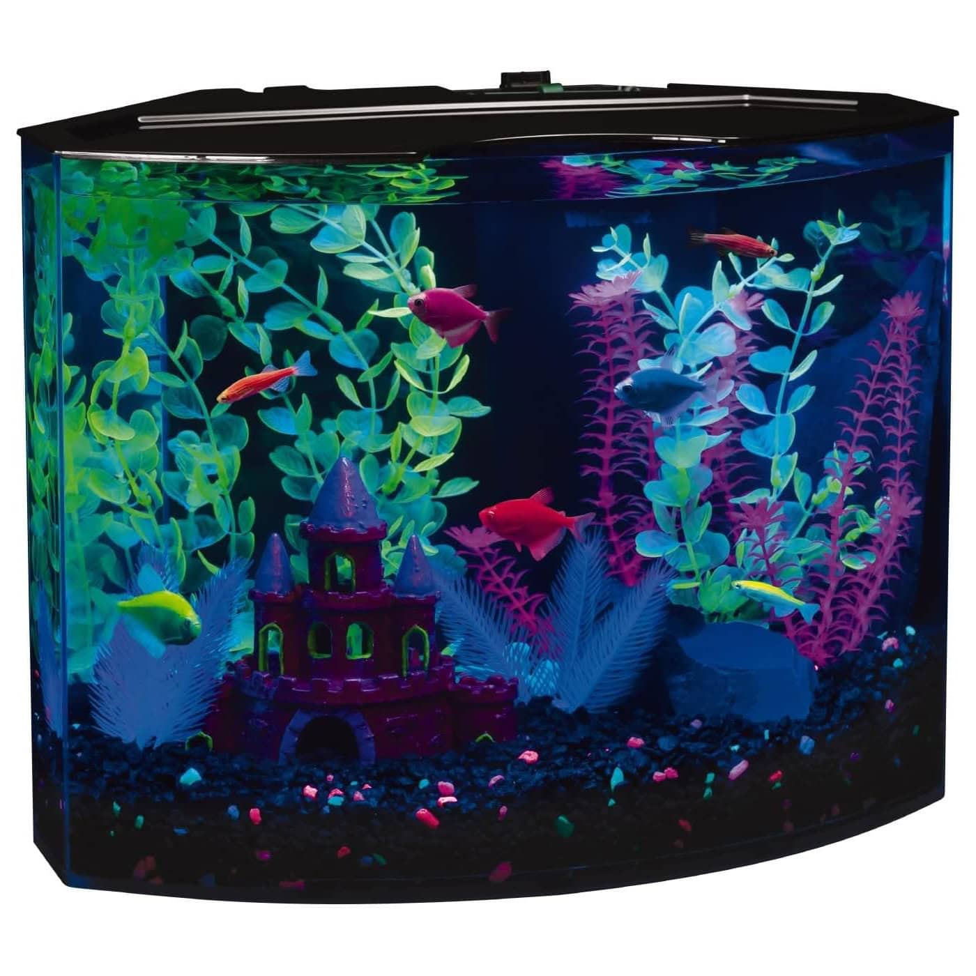GloFish Aquarium Kit Fish Tank with LED Lighting and Filtration