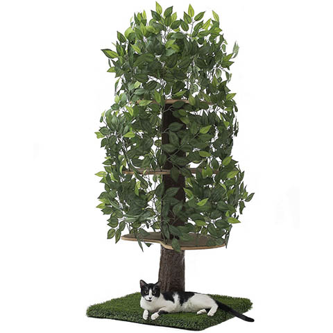 On2Pets 60-in Large Square Modern Cat Tree