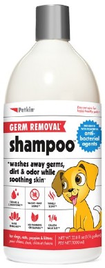 Petkin Germ Removal Vanilla Scented Antibacterial Dog & Cat Shampoo