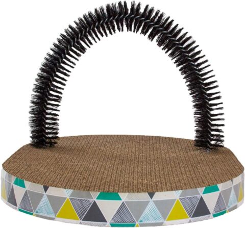 Petstages Scratch & Groom Scratch Pad & Grooming Brush Cat Toy