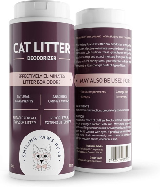 Smiling Paws Pets Organic Cat Litter Deodorizer