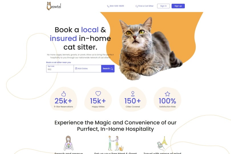 The #1 Cat Sitting App - Meowtel