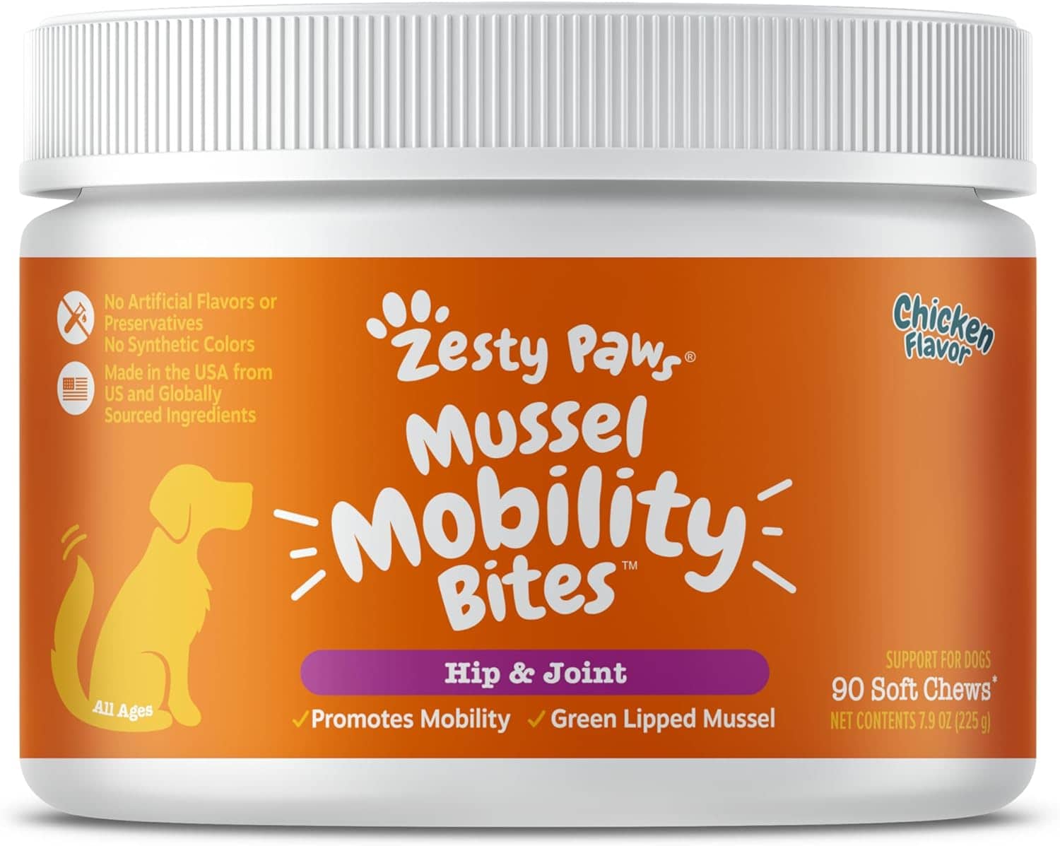 Zesty Paws Select Elements Mussel Mobility Bites