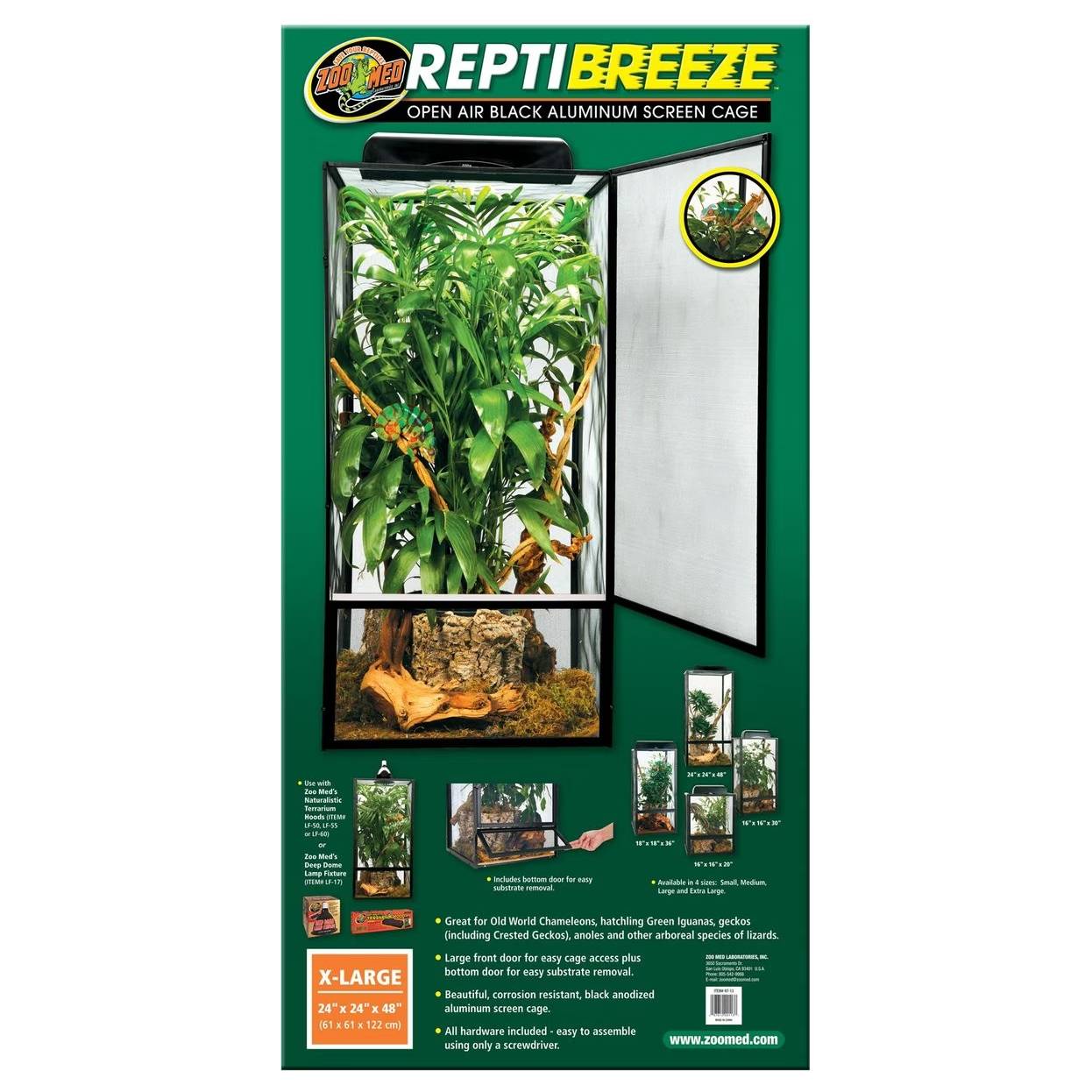 Zoo Med Reptibreeze Reptile Cage, XL