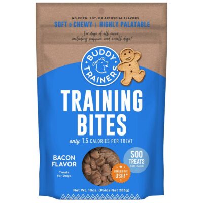 Buddy Biscuits Trainers Training Bites Bacon Flavor Dog Treats