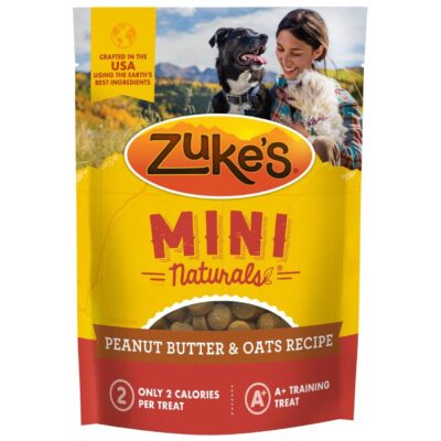 Zuke's Mini Naturals Peanut Butter & Oats Recipe Training Dog Treats