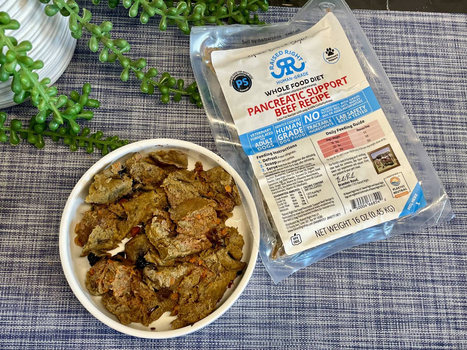 Raised Right Veterinary Support Diets Review - pancreatic support beef recipe